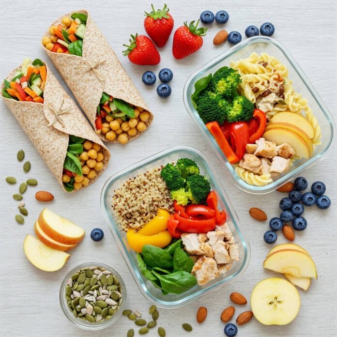 Colorful Healthy Lunch Prep