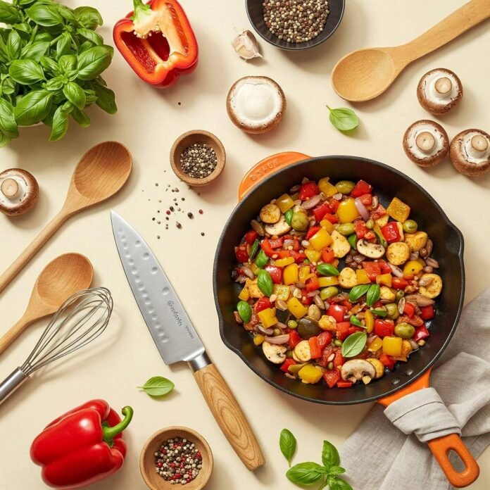 Fresh Ingredients & Cooking Tools