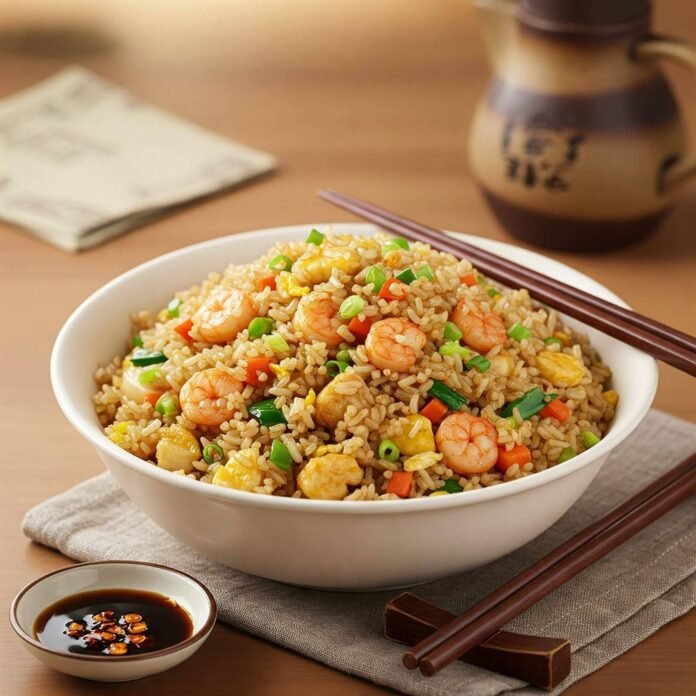 Authentic Chinese Fried Rice Serving