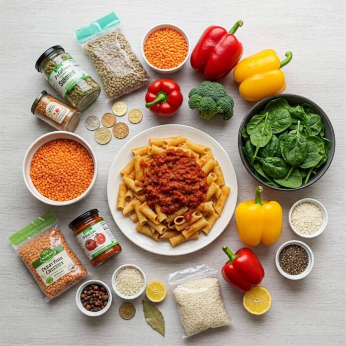 Budget Vegan Ingredients & Meal