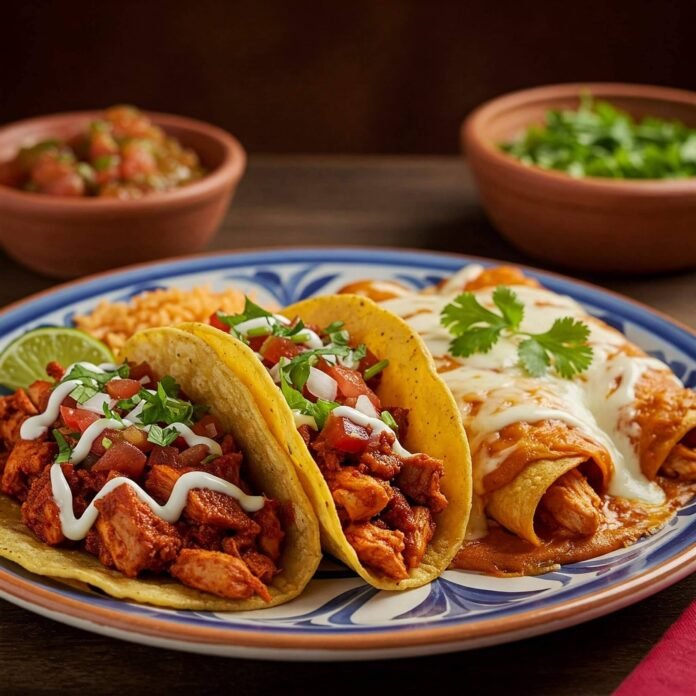 Delicious Plated Mexican Food