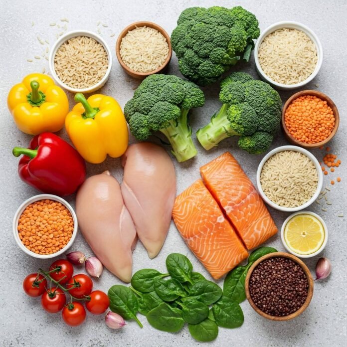 Colorful Healthy Food Prep